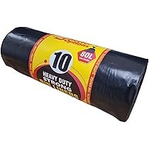 Black Refuse Sacks 72 x 84cm – 10s Roll Bin Bags (100 Gauge) palletwraps
