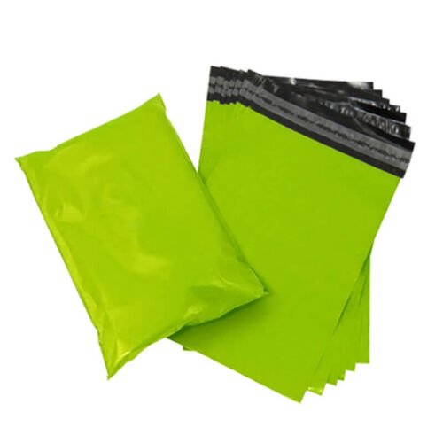 palletwraps Neon Green Postage Bags – Eco-Friendly Mailing and Packaging Bags for Clothes and Parcels (17" x 22" / 430mm x 560mm) palletwraps