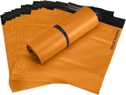 Orange Postage Bags – Eco-Friendly Mailing and Packaging Bags for Clothes and Parcels (12" x 16" / 305mm x 405mm) palletwraps