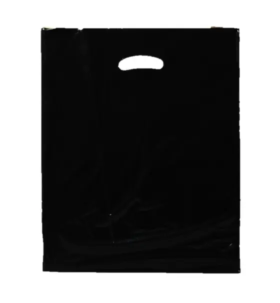 palletwraps Plastic Carrier Bags – Eco Friendly – Black – Large 22″ x 18″ + 3″ palletwraps