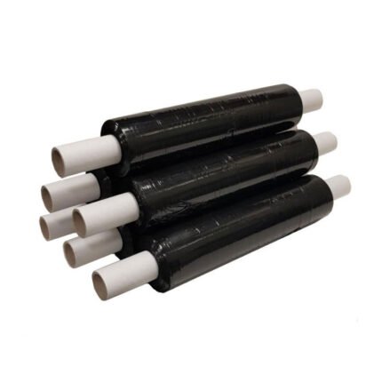 Black Stretch Film 400mm x 300m 17mu – Extended Core palletwraps