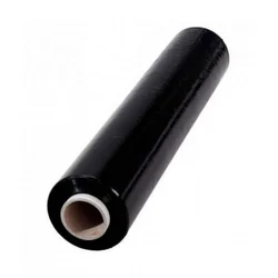 Black Stretch Film 400mm x 200m 23mu – Standard Core (1 Roll) – palletwraps